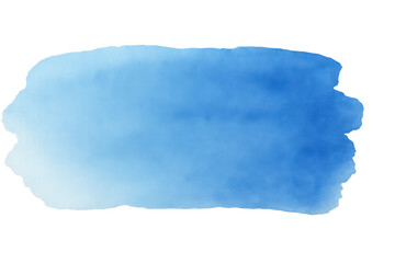Poster - Pastel blue watercolor gradient blending softly, forming delicate artistic background with translucent texture
