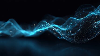 Poster - Abstract digital wave