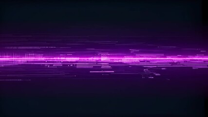 Poster - Futuristic neon soundwave visualization with vibrant purple pulses background