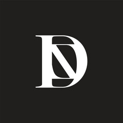 Aufkleber - letter ds simple geometric brand unity logo vector