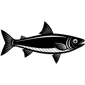 Herring  fish vector illustration perfect for posters, icon, t-shirts, cards, wall art prints and ai design.