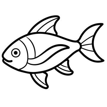 Snapper  fish vector illustration perfect for posters, icon, t-shirts, cards, wall art prints and ai design.