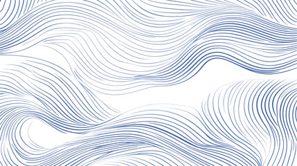 Poster - Hand-drawn background pattern with overlapping straight and curved lines isolated on transparent background