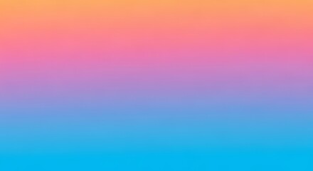 Poster - A vibrant gradient background blending from orange to pink, purple, and blue, creating a smooth, colorful transition.