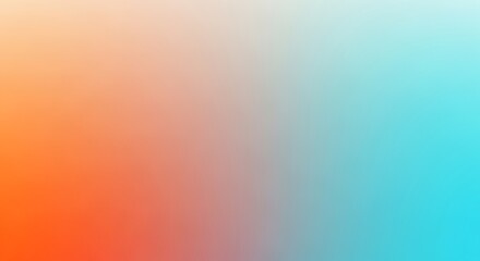 Poster - Abstract gradient background featuring a blend of orange, peach, light gray, and light blue colors.