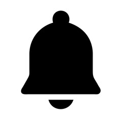 Poster - A solid fill bell icon, perfect for websites or blogs to represent notifications, alerts, reminders, or general sound functionality.

