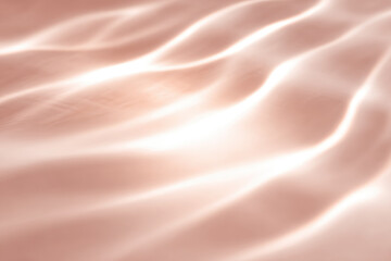 Aufkleber - Soft ripple shadows on pale floor create calming abstract background with gentle waves and warm, minimalist aesthetic, evoking peaceful and serene mood