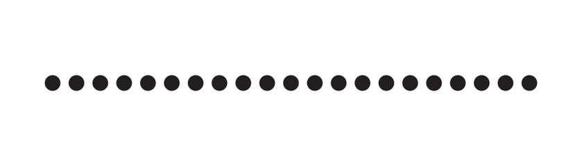 Poster - Dotted line simple shape vector symbol icon design.