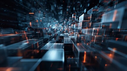 Modern digital abstract 3D background

