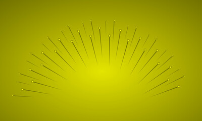 Fototapete - Ideal for branding, technology, and contemporary visual media, abstract radiating lines with gradient olive background, modern digital art design for web, graphic projects, and creative backgrounds