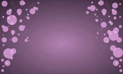 Fototapete - Purple Background with Light Bubble Circles – Abstract Elegant Blur Effect Template for Banner, Poster, Invitation, Presentation-Elegant Background Template-Creative Gradient Lighting Vector