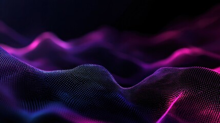 Abstract dynamic gradient wave surface for futuristic technology background