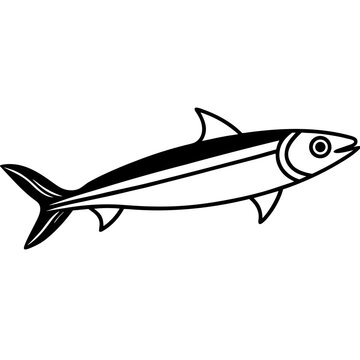 Anchovy  fish vector illustration perfect for posters, icon, t-shirts, cards, wall art prints and ai design.