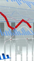 Poster - Animation of data processing over grid and white background
