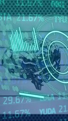 Poster - Animation of element diagrams, circular scanner and brain over processing data