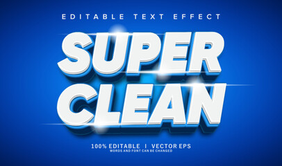 Poster - super clean vector text effect with modern style design