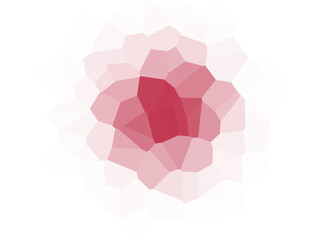 Poster - Abstract polygonal design featuring shades of red and purple on black background