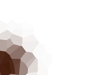 Poster - Abstract low poly geometric background with dark brown and red hues