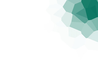 Poster - Abstract geometric design with shades of green on a dark background