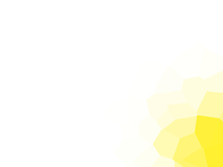Poster - Abstract geometric shape with polygonal design and vibrant yellow color scheme