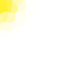 Poster - Abstract geometric yellow background with low poly style shapes design
