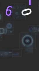 Poster - Animation of data processing and numbers over scopes scanning on black background