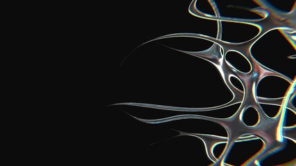 33 Abstract chrometype futuristic y2k looping design element Background
