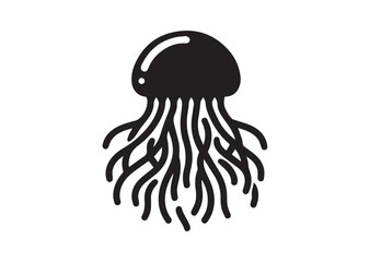 Jellyfish Silhouette Vector Illustration