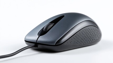 Poster - An ergonomic computer mouse, isolated on a white background, studio shot. Technology, comfort.