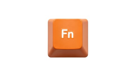 Poster - Function key on a keyboard isolated on white background