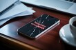 © Top_Stock - Cyber Security Threat Visualized Cracked Mobile Phone Screen Displays Warning of Digital Attack, Symbolizing Data Vulnerability and Online Risks.