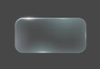 © ApoevArt - Glossy rectangular glass button with rounded corners on dark background. Sleek, minimalist design with subtle reflections, suitable for modern interfaces and tech designs.