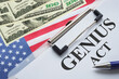 © Andrii - GENIUS Act - US Legislative Bill to Regulate Stablecoins is shown using the text and flag of USA