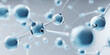 © Amazight - Close-up of molecules in a science and technology environment, showing the structure and bonds