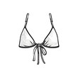 © Edwards - Olive Green Tie-Front Triangle Bikini Top -