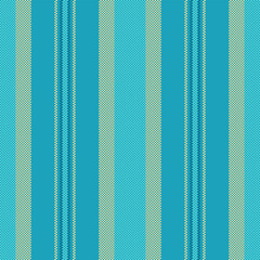 Poster - Vibrant, pixelated vertical stripes in blue and beige. Seamless pattern, textured look. Great for backgrounds, textiles, or graphic designs. Classic and modern.