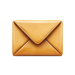 Fototapete - Golden envelope icon art vector illustration Mail communication sign for on transparent background