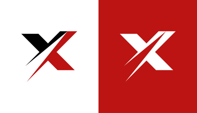 Creative letter X logo design vektor illustration template