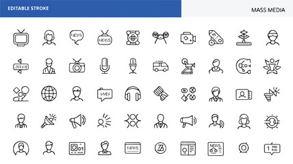 Fototapete - Vector icon set for web design with various symbols like arrows, shopping, and money illustrations