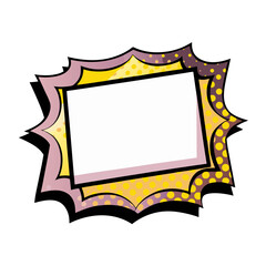 Poster - Isolated vector image in comic book style with burst effect on transparent background, space for text