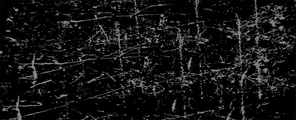Poster - Grey old concrete wall grunge texture - wide banner format background with copy space for text. Grunge gray texture of chips, cracks, scratches, Soft grey grunge. eps 10