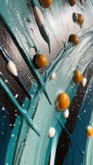 Poster - Unique textured artwork created with vibrant hues for modern wall decoration