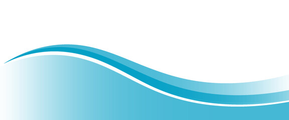 Poster - Blue and white business wave banner background. vector