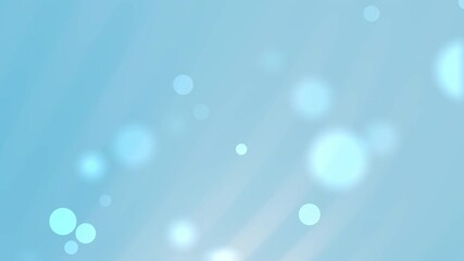 Light blue background with bokeh effect. Soft, pastel light blue circles float gently.  Subtle light streaks add depth.