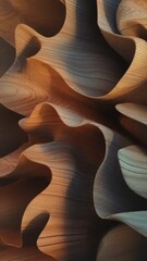 Poster - Abstract wooden texture background with flowing organic forms and sunlight