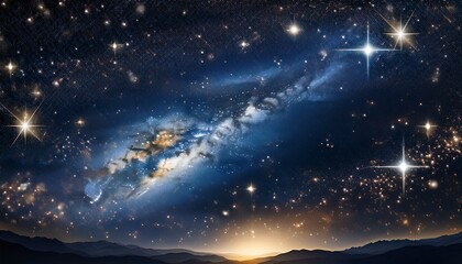 stars and galaxy outer space sky night universe black starry background of shiny starfield