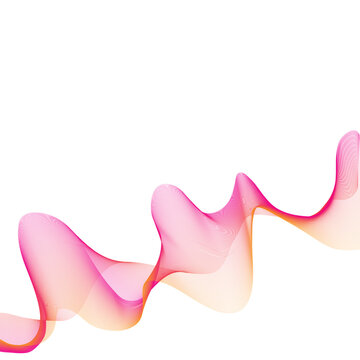 Abstract line art graphic waves
