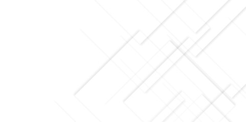 Leinwandbilder - Abstract white background with diamond and triangle shapes layered in modern abstract pattern design.Grey white abstract square background geometry shine and layer element vector for presentation.	