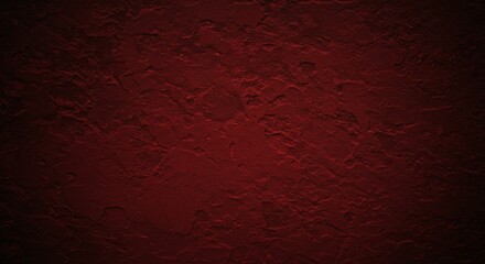 Poster - Textured Red Surface with Dark Vignette Abstract Background