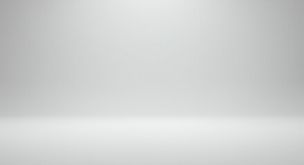 Aufkleber - Empty Studio Background with Seamless White Gradient